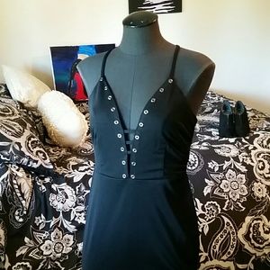 Black Vcut dress